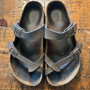 Brown Double-Strap Birkenstocks